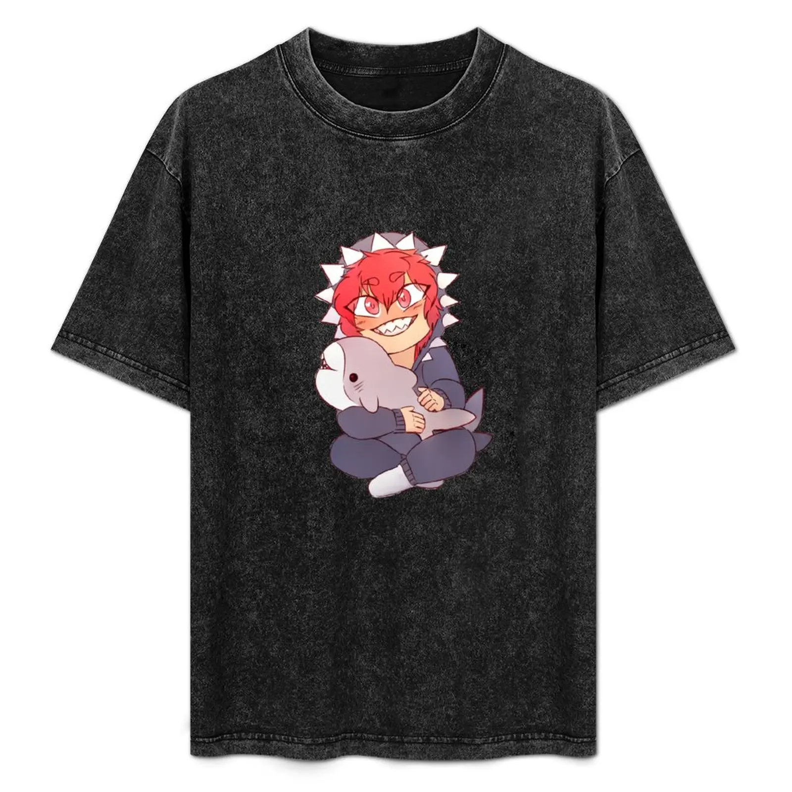 Traje de tiburón Bukkit, ¡rockero! Arte de los maravillosos @smol_ghosts? ? Camiseta de Trabajo Cómoda para Hombre