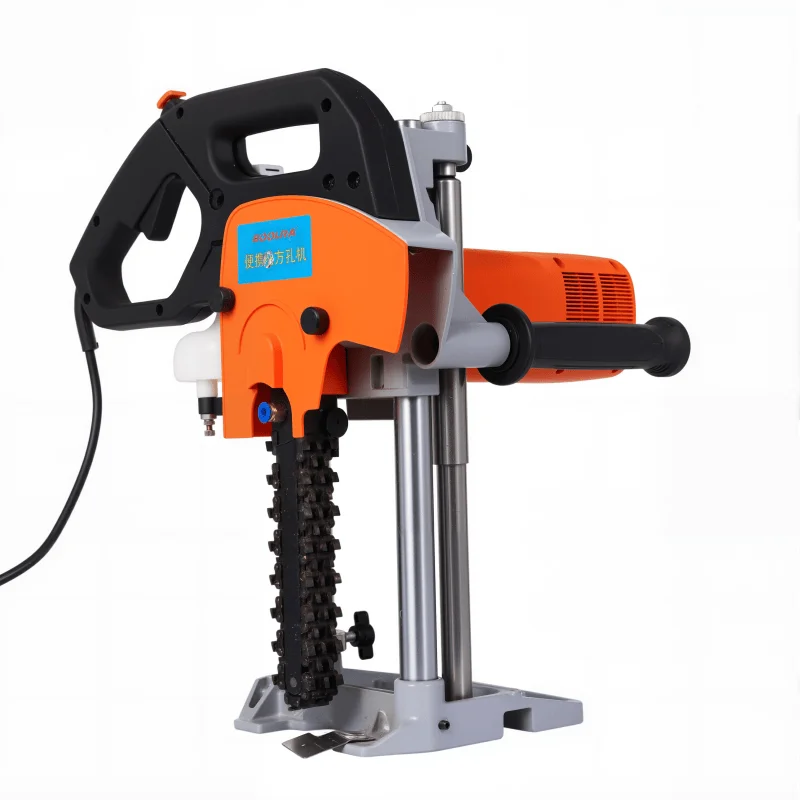 4500W Chisel Mortiser Machine Chain Wood Mortising Drill Machine Portable Chain Square Hole Mortising Machine