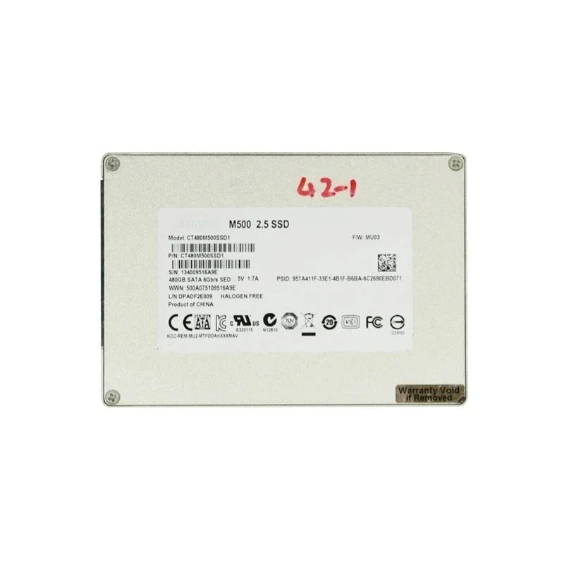 Crucial M500 480GB CT480M500SSD1 2.5'' SATA 6GB/s Solid State Drive