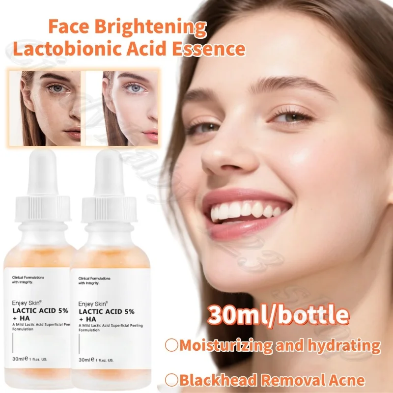 Facial Brightening Lactobionic Acid Essence Moisturizing and Hydrating Eliminating Blackhead Acne 30ml