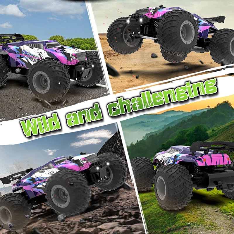 Nowy samochód RC 2.4G z oświetleniem LED 4-kanałowy pilot zdalnego sterowania Drift Cars Off Road RC Racing Cars Zabawki dla dzieci Świąteczne