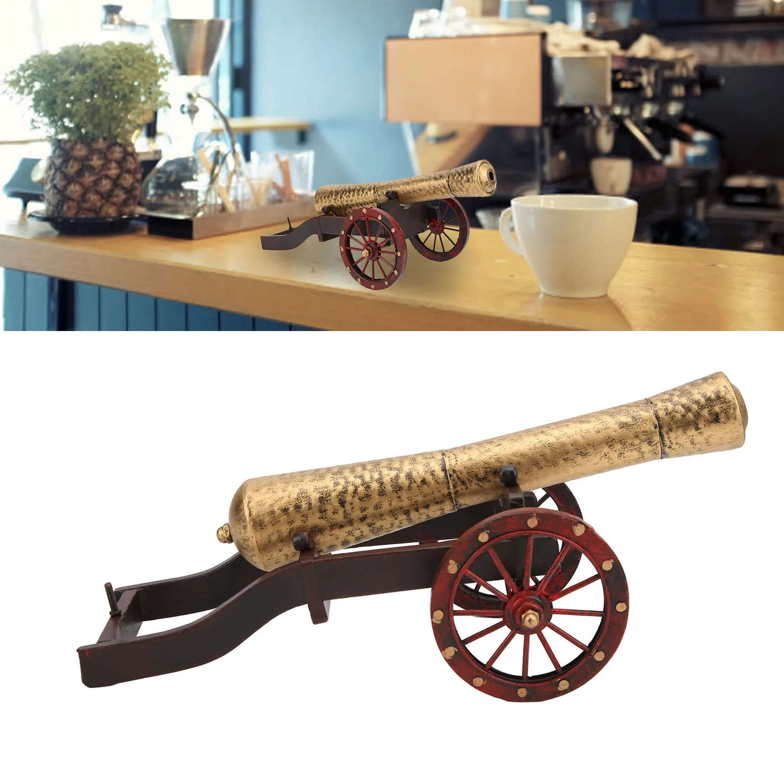 Retro Model Vintage Design Iron Material Comfortable Texture DIY Interesting  Props Deck Decorations For Home