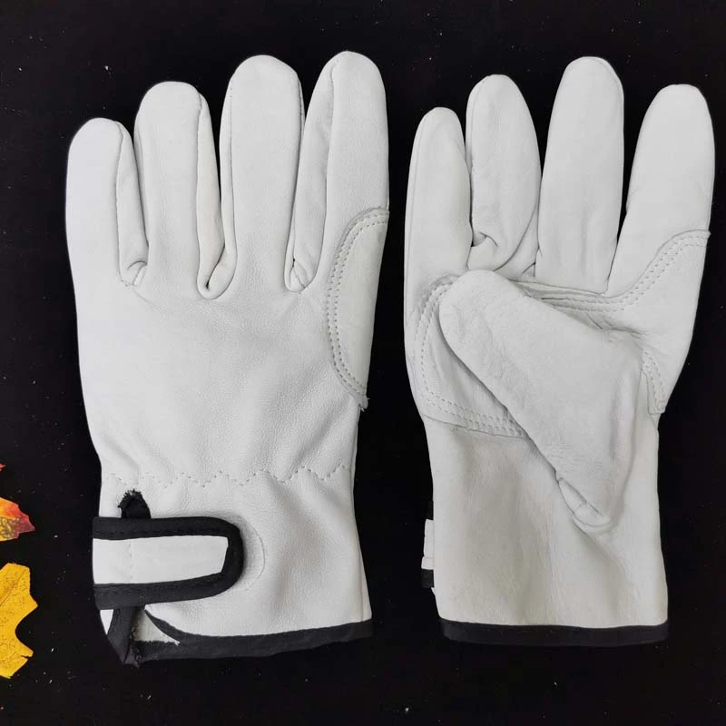 Korean Version Driver Gloves 2022 New Outdoor Soft Sheepskin Leather Durable Wear-resistant Welding Labor Insurance Gloves