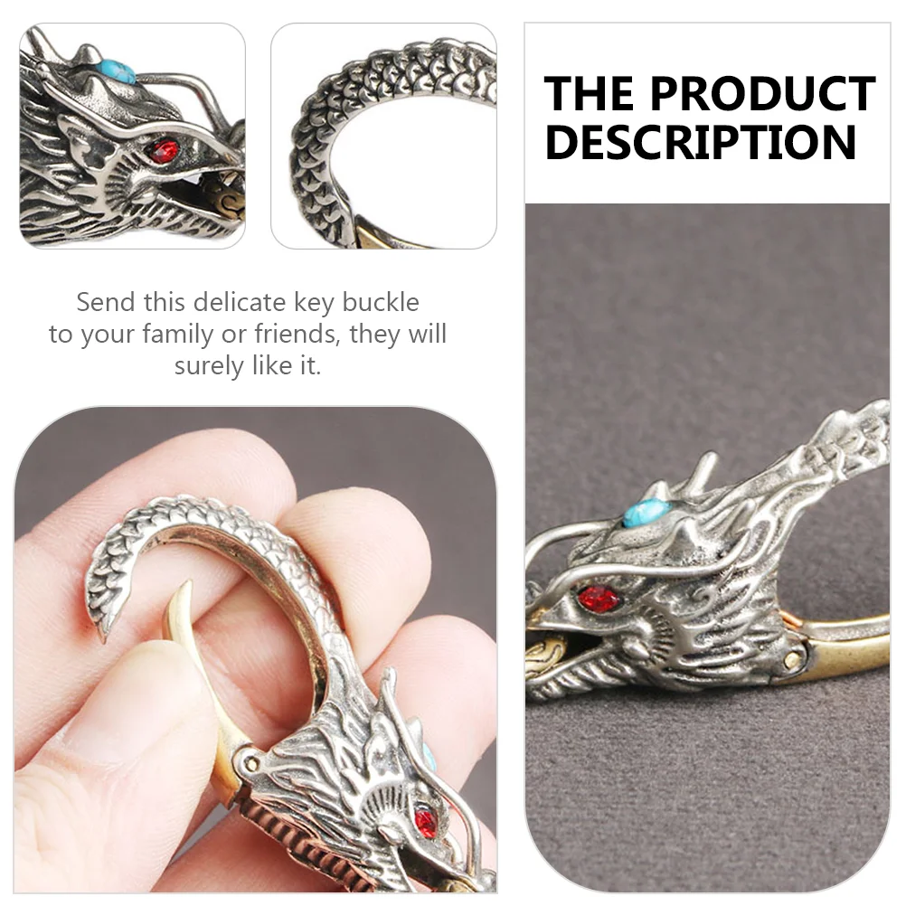 Faucet Keychain Belt Buckle Dragon-head Ring Retro Holder Waist Brass Practical