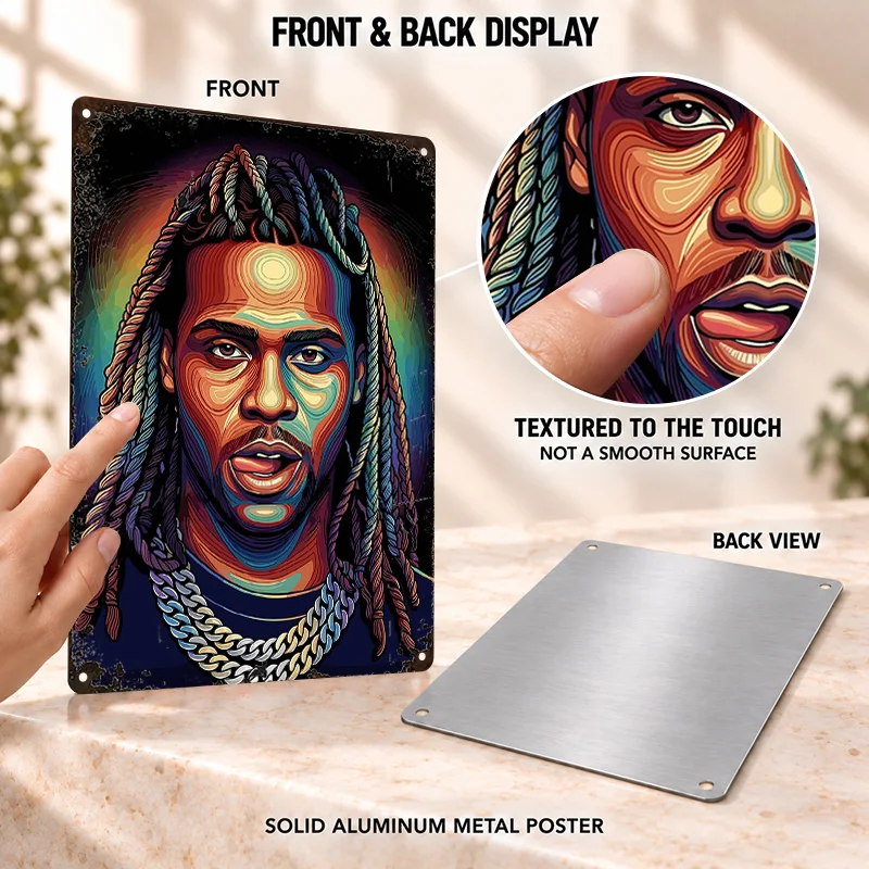 Chief Keef Printed Posters Bold Decorative Graphic Home Office Wall Art Personalized Aluminum Metal Sign Gift For Music Lovers