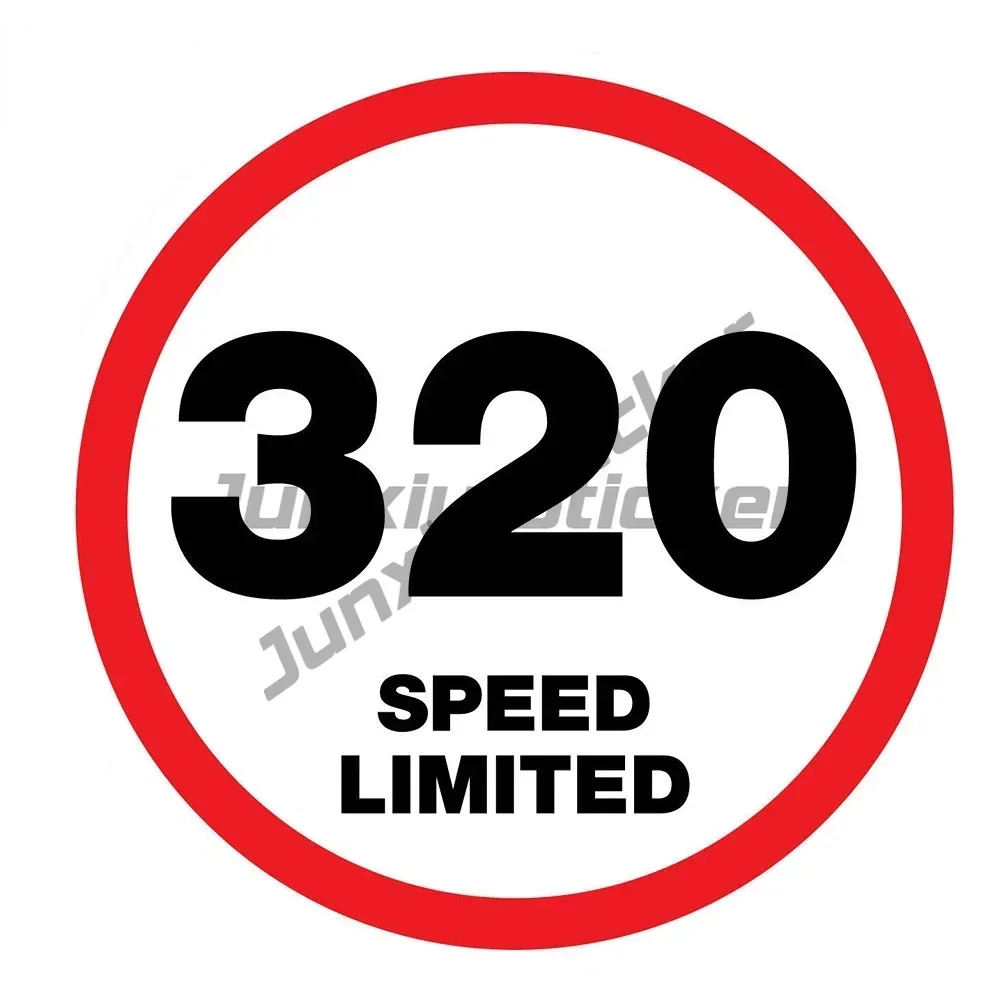 

Personality Warning Speed Limit Sign 320 Warning Do Not Slow Car Decals Creative Scratch Decorative Accessories