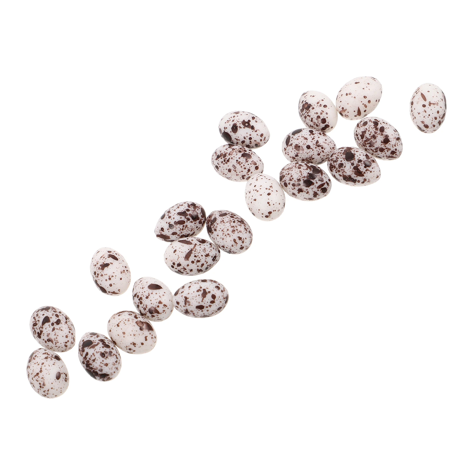 

20Pcs Mini Quail Egg Plastic Figures Small Realistic Eggs Micro Landscape Craft Decoration Small Plastic Eggs Mini Things