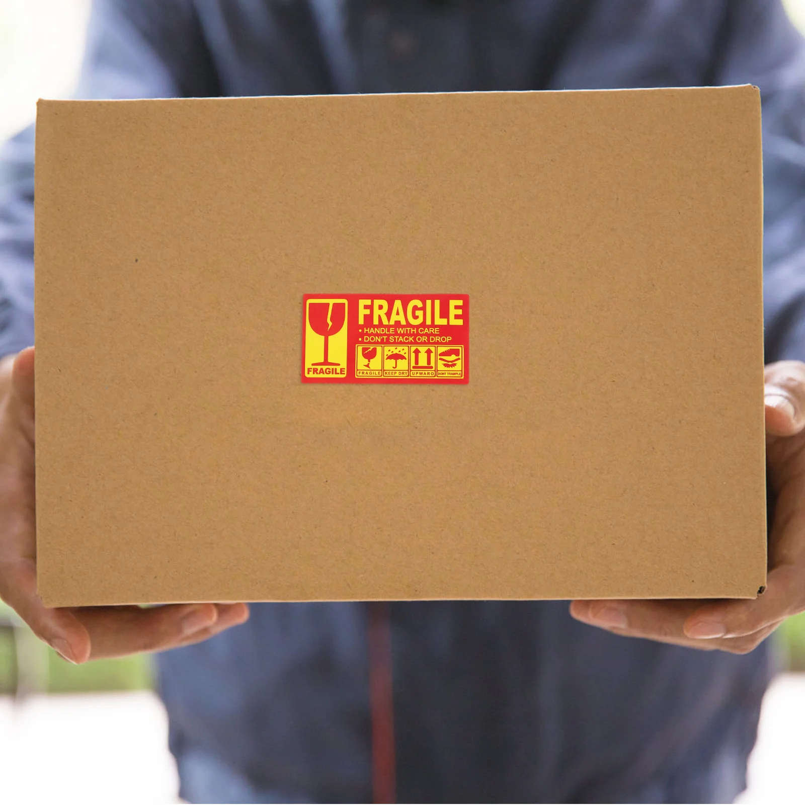 

3 шт., 3 рулона, хрупкие наклейки, объемные хрупкие транспортировочные этикетки для перемещения ручки с предупреждающей лентой для ухода, стеклянная посуда, электроника