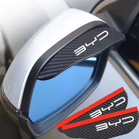 2Pcs Car Rearview Mirror Sticker For BYD Atto 3 Act 3 Tang F3 E6 Dmi Yuan plus Song plus ev f0 f3 Qin Pro