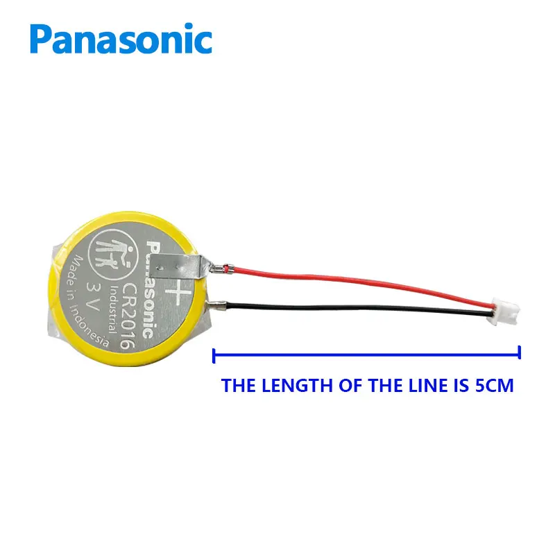 Original Panasonic 1pcs 3V 2Pin CR2016 Button Battery with Wire For Servo Robot Driver Robot Backup Power Supply LM2016 DL2016