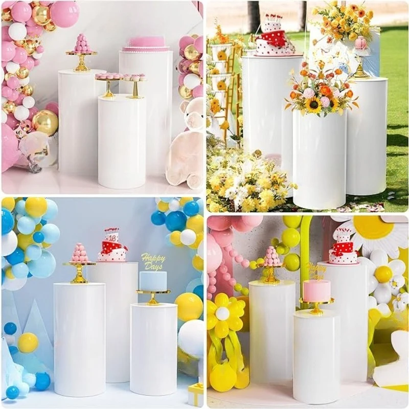 

Party Decoration Cylinder Acrylic Cake Dessert Cylinder Base Bracket Display Stand