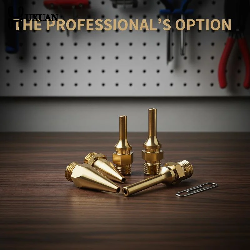 

Brass Hot Melt Glue Gun Nozzles Long Lasting Non Corrosive Replacement for Home Repairs DIY Gift Wrapping Crafts