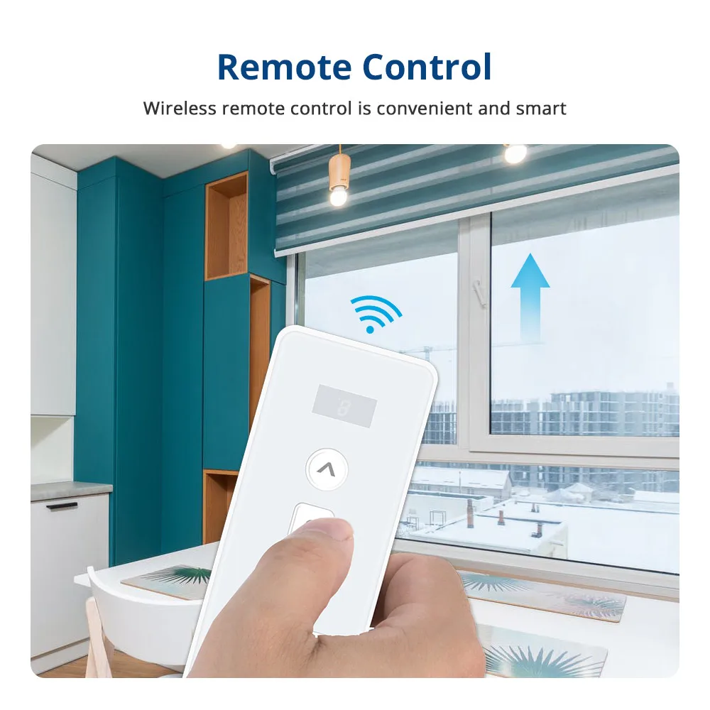 Zemismart-Tuya WiFi 2N Motor de persianas elétricas, persianas tubulares, tubo de 38mm, vida inteligente, Alexa, Google Home, controle por voz