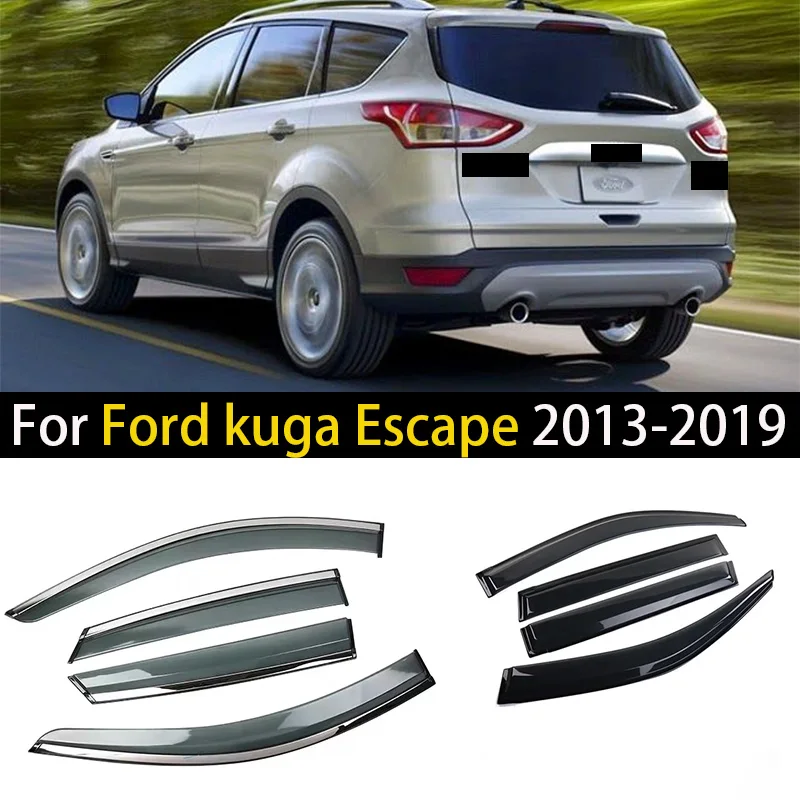 

Car Window Visor For Ford kuga Escape 2013 2014 2015 2016 2017-2019 Deflectors Window Rain Guard Weathershield Sun Rain Guard