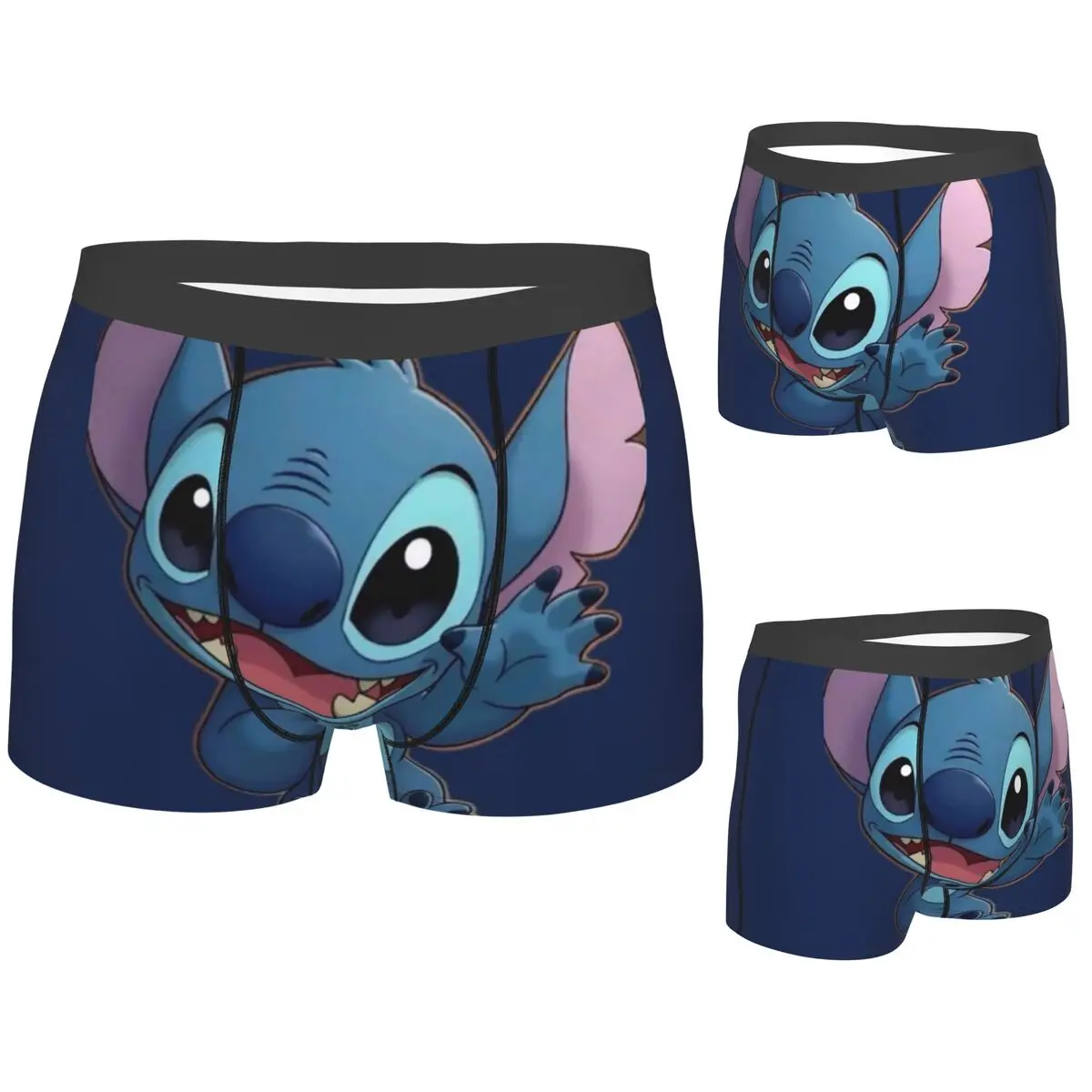 

Boxer Underpants Shorts Stitch Panties Male Comfortable Underwear for Homme Man Boyfriend Gifts