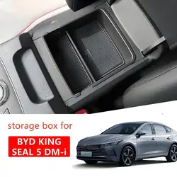 Armrest Storage Box for BYD KING SEAL 5 DMi CHAZOR 2025 2024 Center Console Organizer Interior Accessories