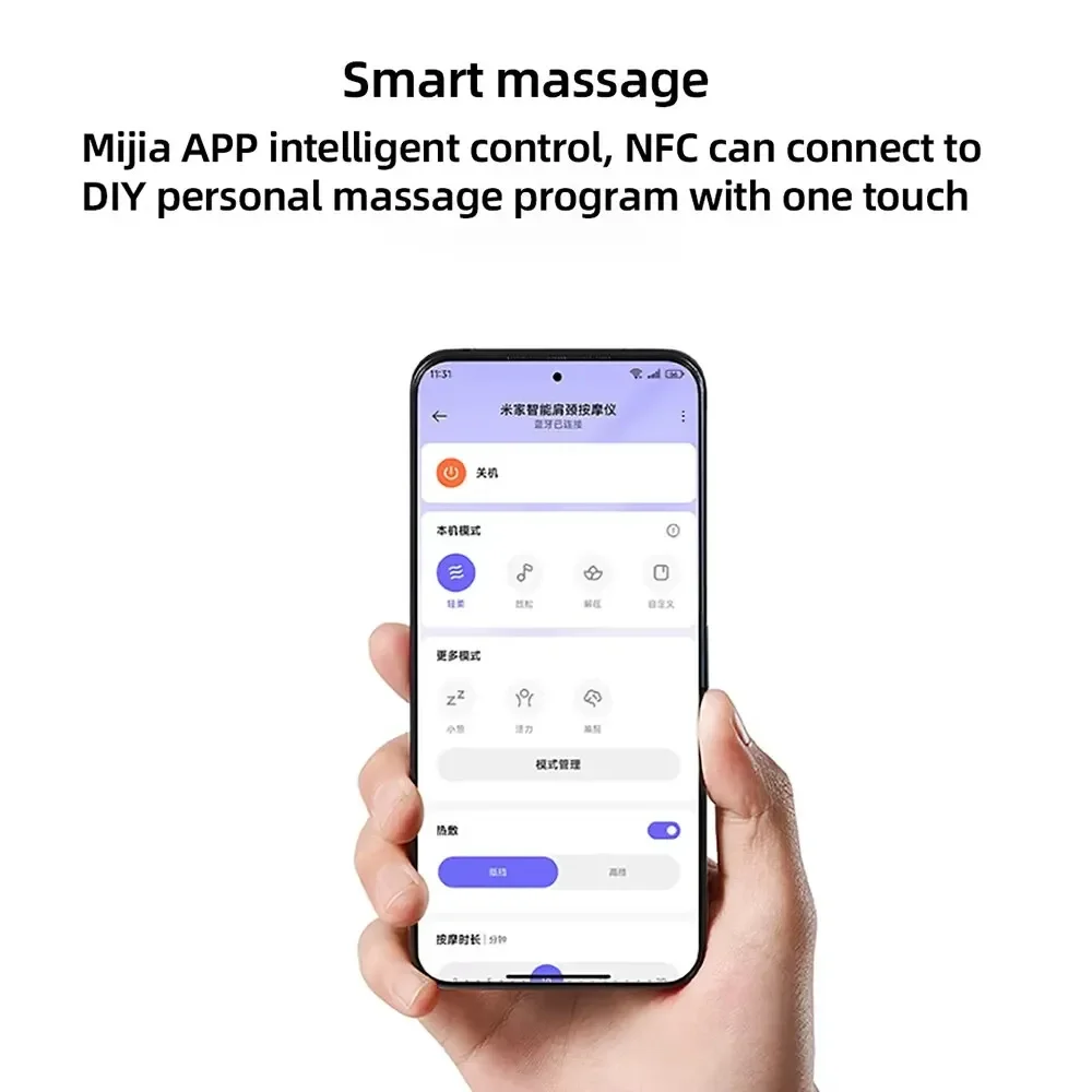 Xiaomi Mijia Smart Neck and Shoulder Massager Integrated Massage Hot Compress Custom mode Work with Mi Home APP Control New