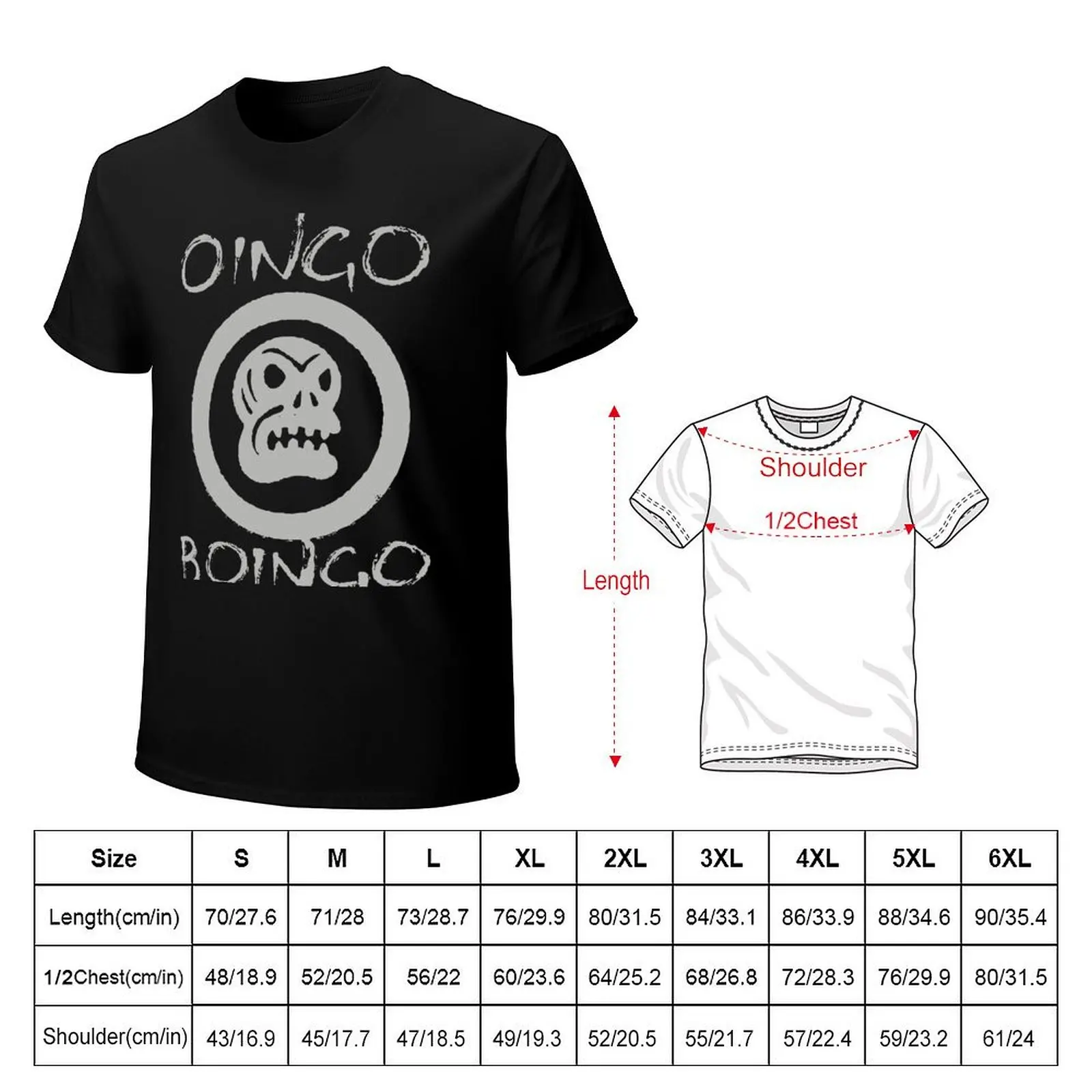 Oingo boingo T-Shirt Utility Work Short Sleeve Top
