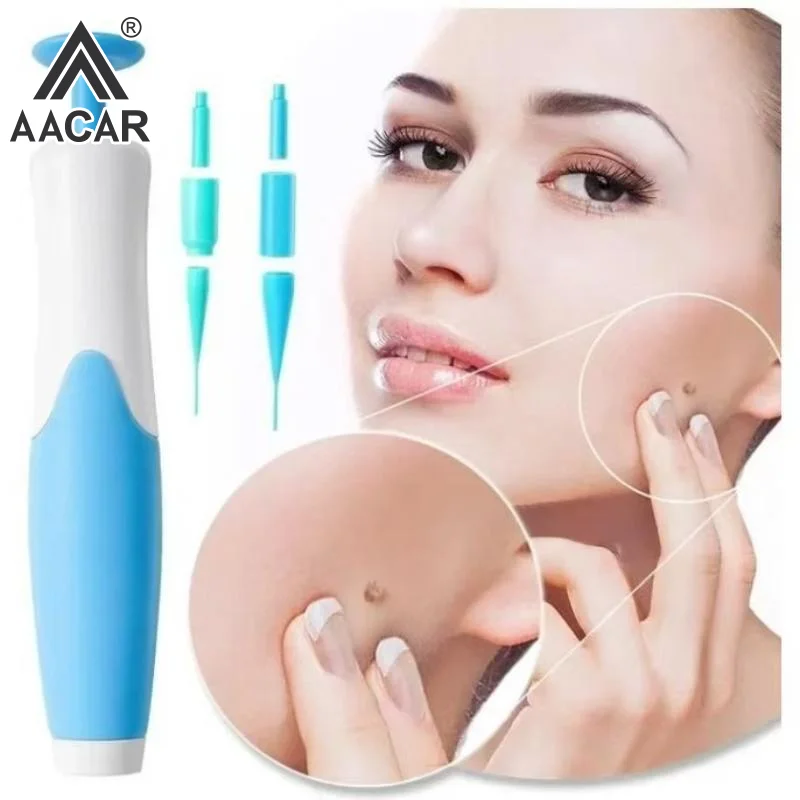 Double Headed Wart Removing Pen Set Auto Skin Tag Remover Painless Mole Wart Remover Skin Tag Removal Kit Skin Care Beauty Tool