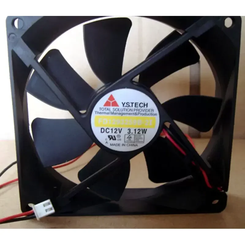 for Wonsan Y.S.TECH FD1293259B-21 12V 3.12W 90mm 9025 2 Wire DC Cooling Fan