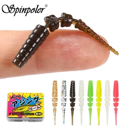 Spinpoler 20pc Light Game Ajing Fishing Lure Jointed Soft Bait Rockfish Ocean Rock Bait Silicone Swimbait Tackle Isca Esca Pesca