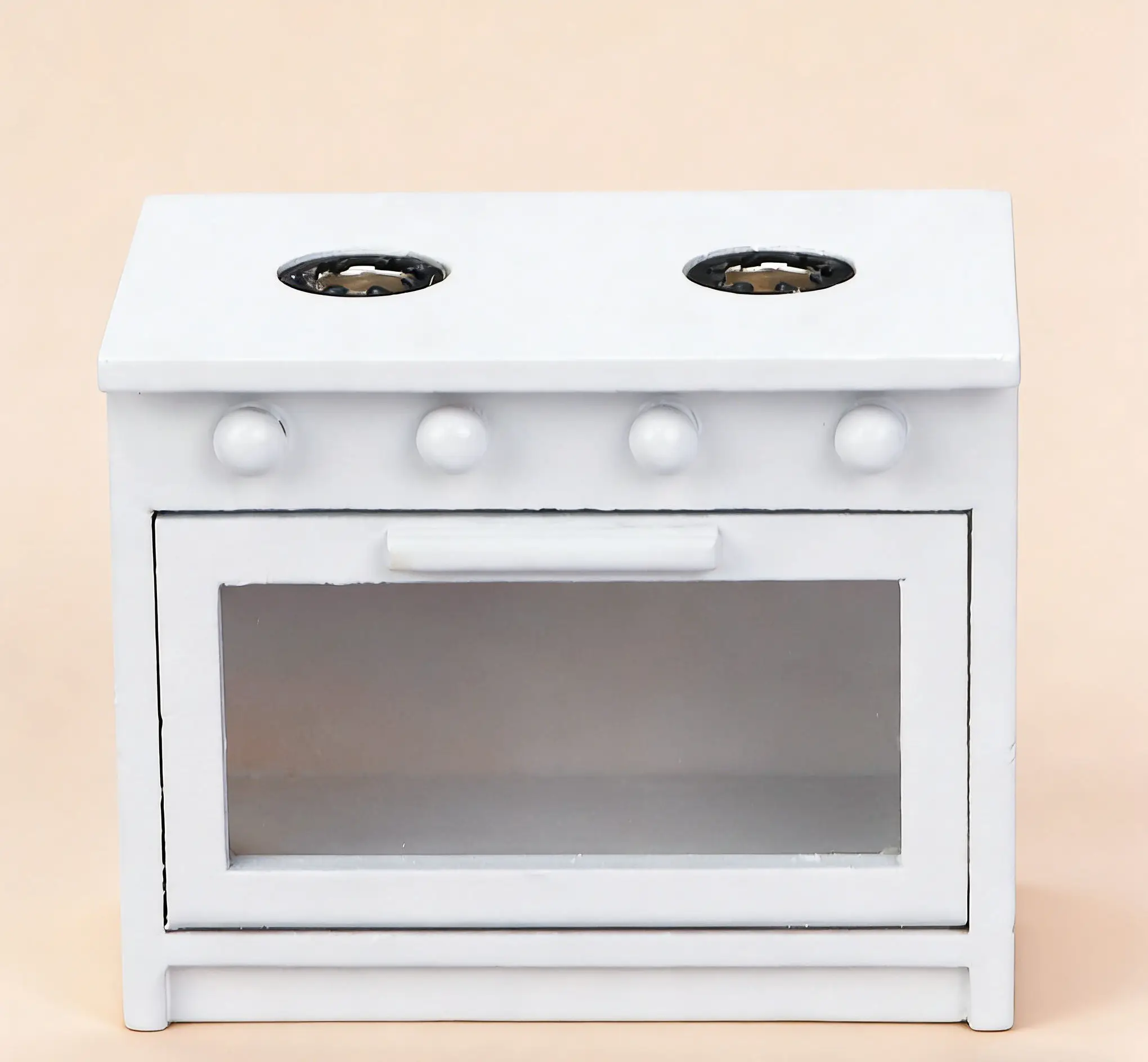 2025 핫 1:12 인형집 미니 화이트 가스 스토브 - OB11 역할 놀이 및 방 장식 소품용 나무 주방 가구