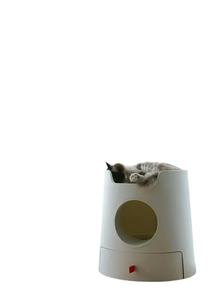

Upper and lower layers cat litter box cat litter box toilet oversized fully enclosed