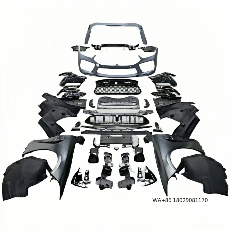

For M8 G14 G15 G16 Body Kit Front Bumper with Fender and Headlights Used for Upgrade Includes Fog Light Cut-Outs