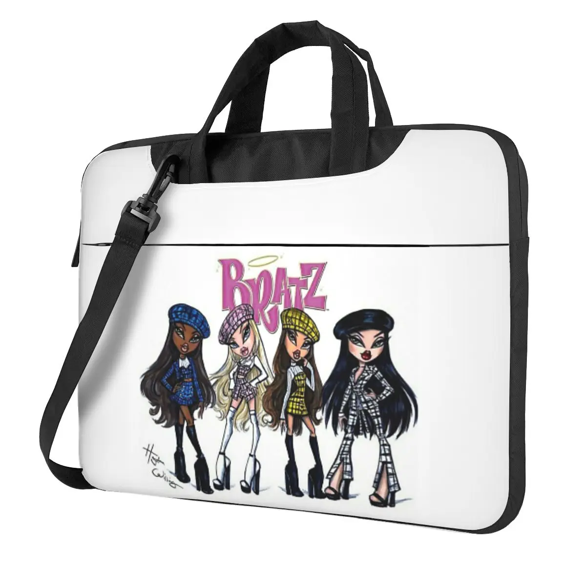 

Bratz Rock Angelz Doll Crossbody Laptop Bag Case Computer Bag Resistant Protective Notebook Pouch for Macbook Pro Lenovo
