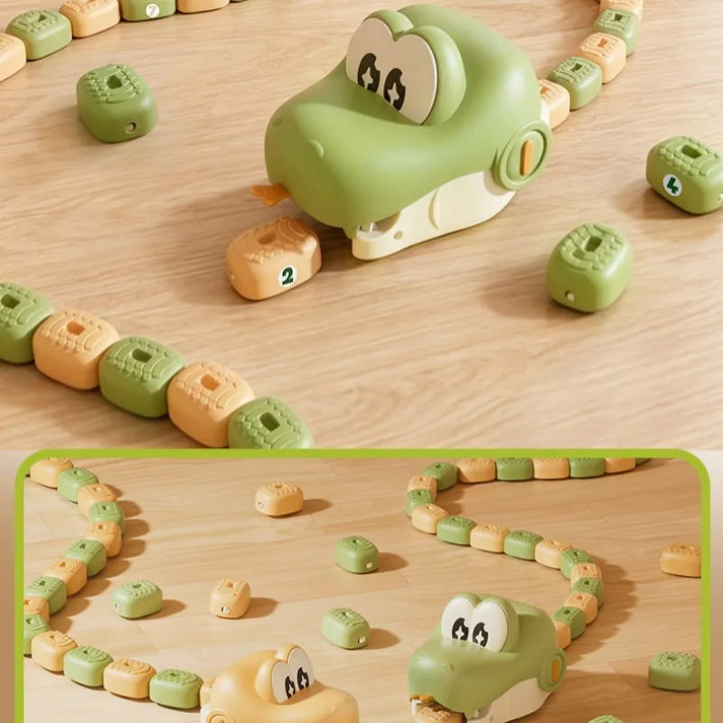 NEW RC Magnetic Snake Remote Control Car Toy Animal Greedy Devouring Car Interactive Educational Birthday Gift