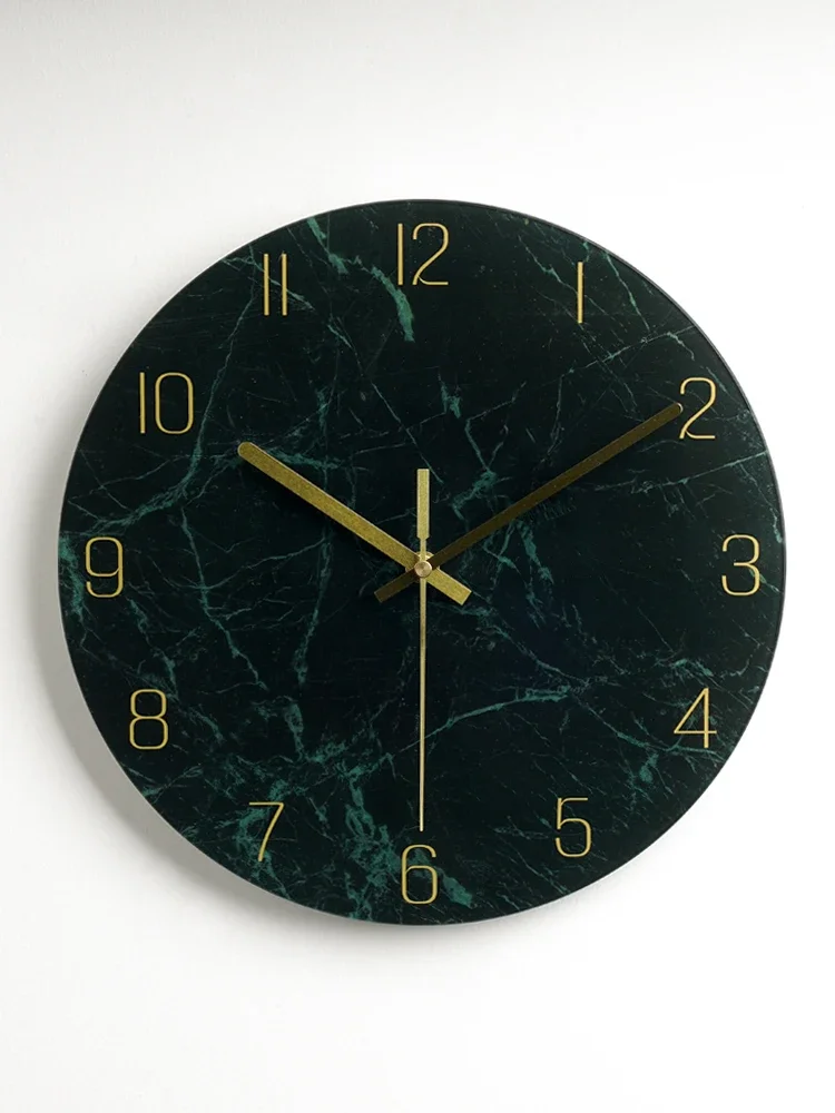 

Silent Wall Clock Living Room Quartz Clock Home Clock Creative Fashion Modern Simple Atmosphere Art Light Luxury Nordic