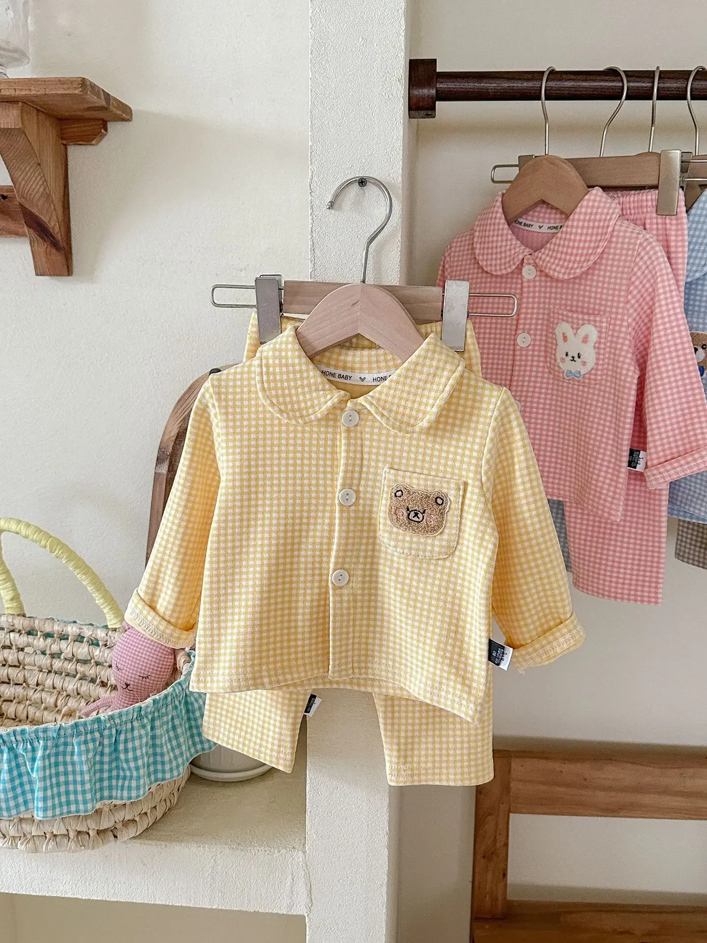 2026 Herbst-Pyjama-Set für Kinder, Lässiges Kariertes Langarm-Hemd mit Revers und Hose, Jugend-Schlafanzug-Bekleidungsset – Detail 21