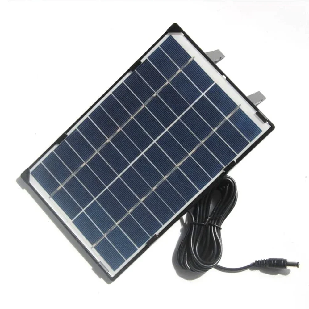 15W 12V Solar Panel Portable Polysilicon Panel Outdoor DIY Solar Charging Panel DC5521 Interface