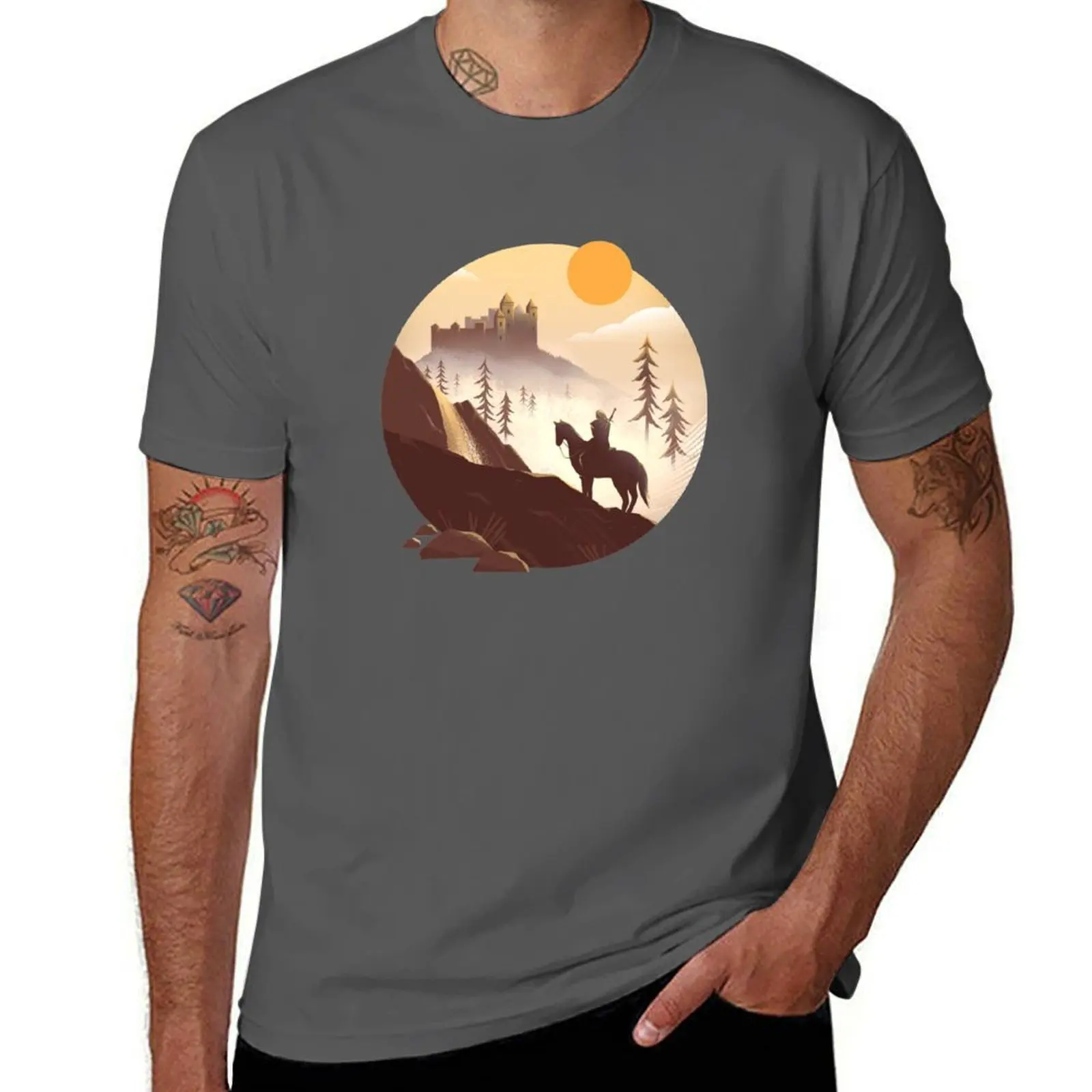 

Geralt's New Adventure T-Shirt Simple Casual Short Sleeve Tee