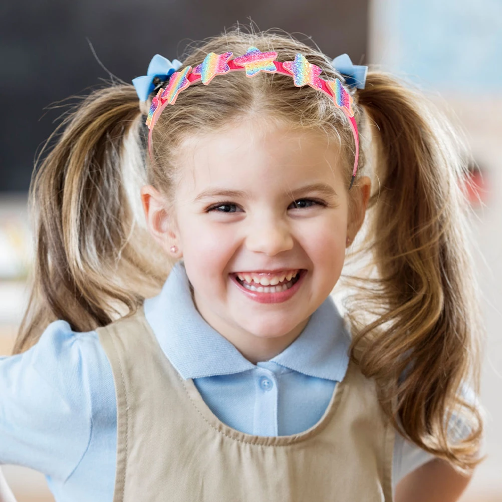 

4pcs Heart Headb s Durable Lightweight Kids Headdresses for Party Headgears Parties Role Play Holiday Gifts Plastic