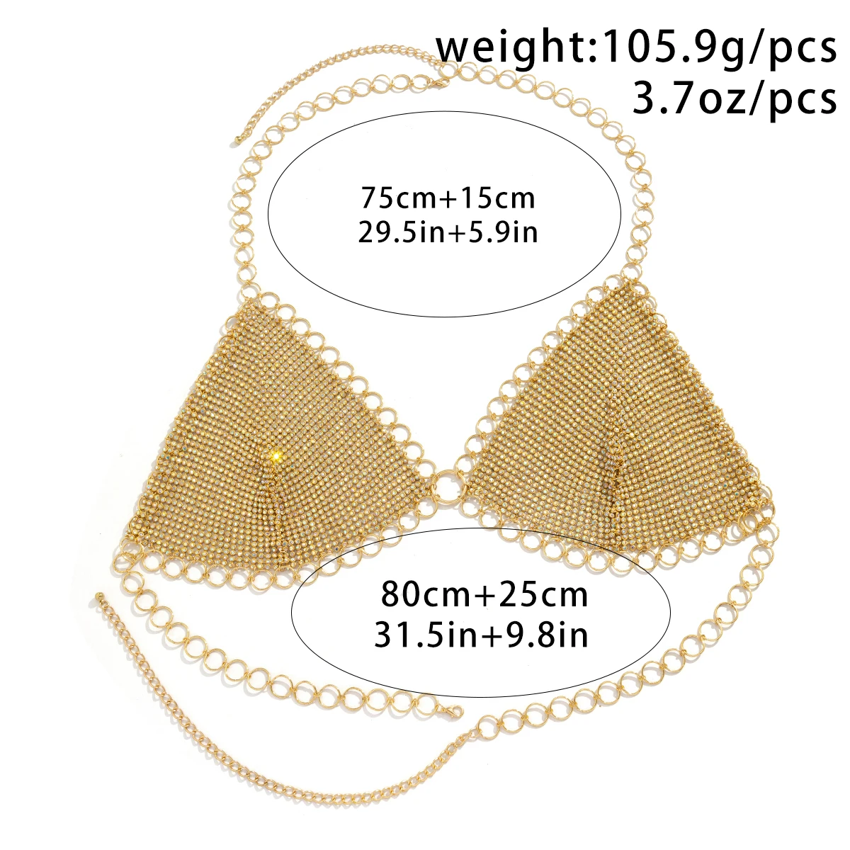 IngeSight.Z Sexy Shiny Rhinestone Mesh Underwear Bra Chest Chain for Women Luxury Crystal Summer Beach Festival Body Jewelry