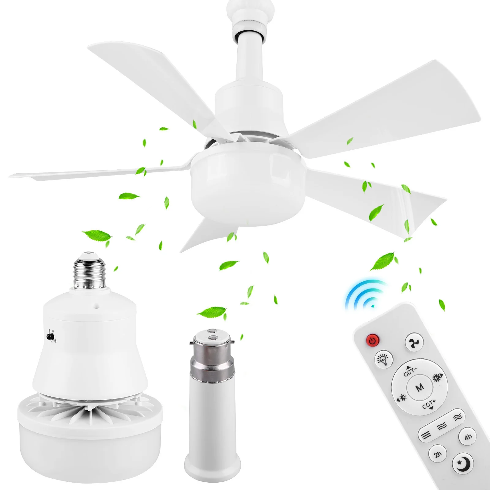 Ceiling Fan Lighting Dimmable Light Color Temperature Modern Ceiling Mount Remote Control 30/40W Smart LED Ceiling Fan Light
