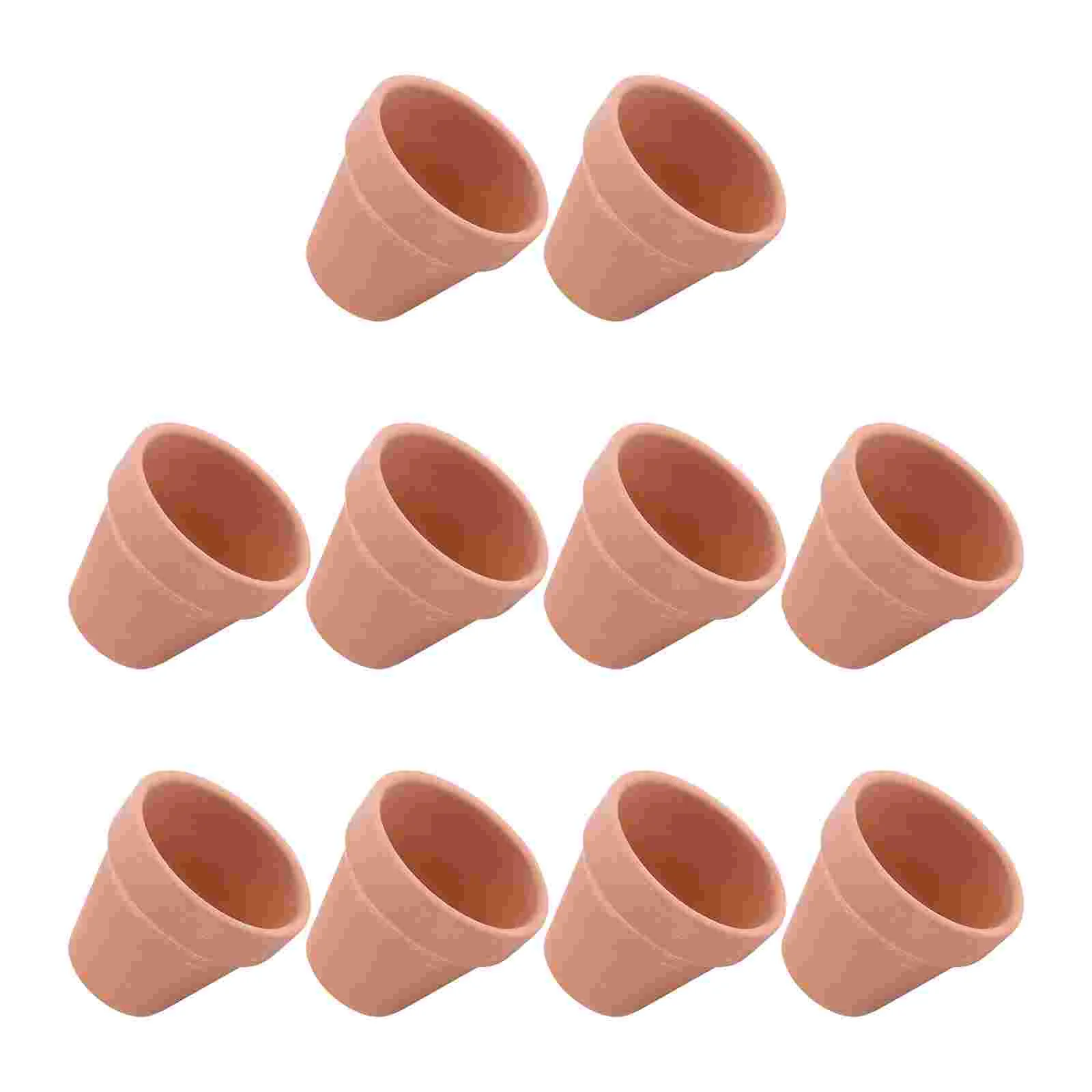 10 Pcs Large Plant Pot Terracotta Mini Pots Ceramics Plants Small Succulent Elderly