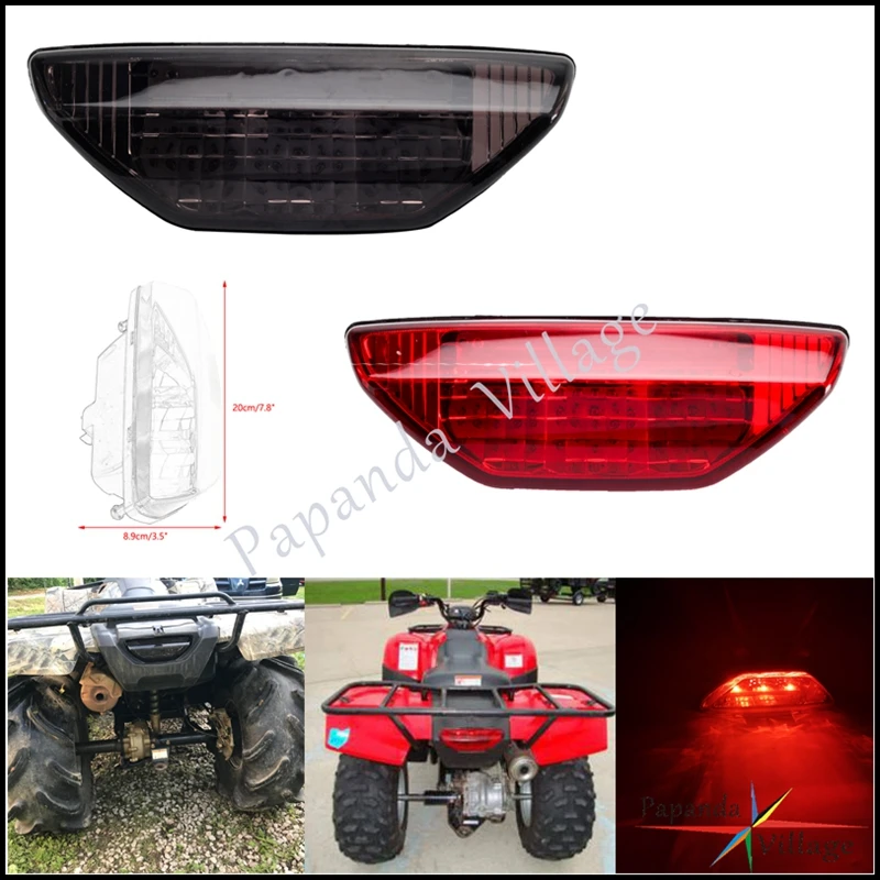 

Smoke/Red Taillight Brake Lamp For Honda TRX 250 300 400 420 500 700 2006-2021 MUV700 2009-2013 SXS500M Pioneer 500 2015-2022