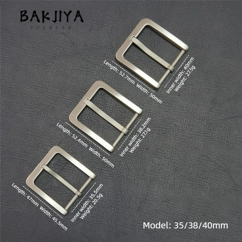 Picture 7: TA1 Pure Titanium Buckle Rustproof Anti Allergy Pin Buckles Belt Men Women leisure Fashion Belt Clasp Head 35mm/38mm/40mm