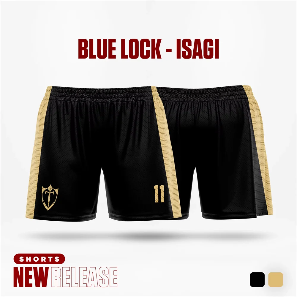 Blue Lock B. Munchen BACHMAN Men Shorts Black Cartoon Anime 11 Jersey Summer Fashion Women Unisex Short Pants Sport Kids Bottoms