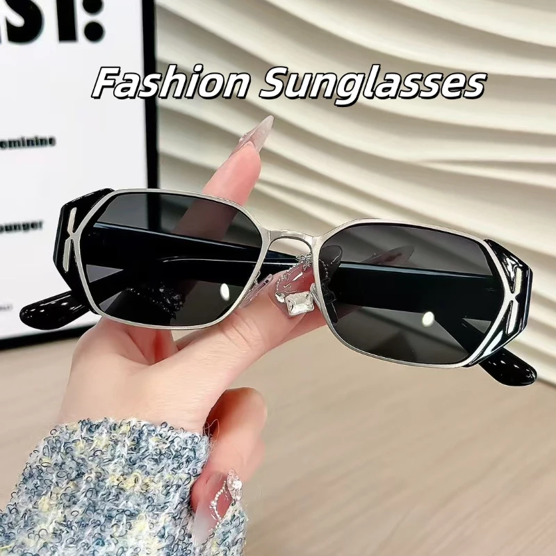 

New Handsome Multilateral Sunglasses Retro Street Photography Cat Eyes Sunscreen Glasses Outdoor Travel Driving Eye Protection
