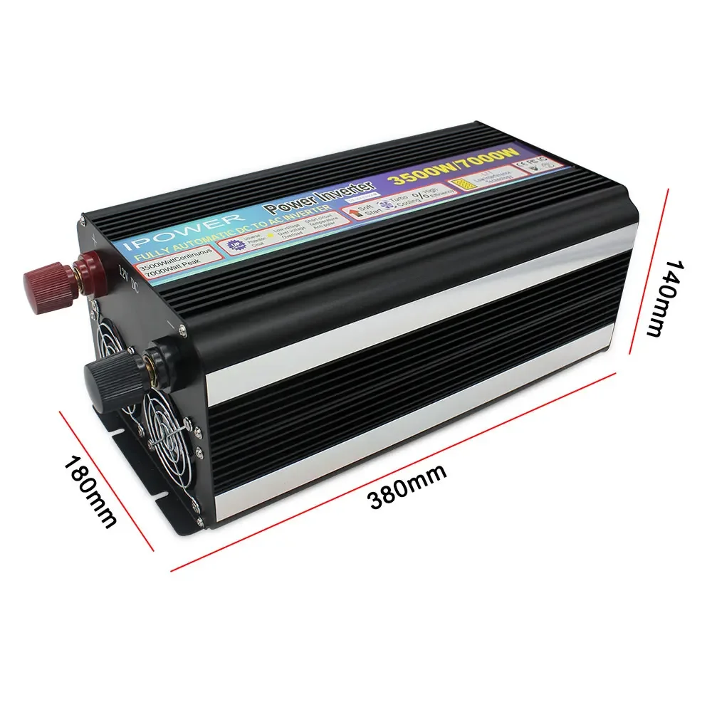 Soft Starter 3500W Peak 7000W USB Adapter Power Inverter Modified Sine Wave Frequency DC AC Inverter 12V 230V/240V