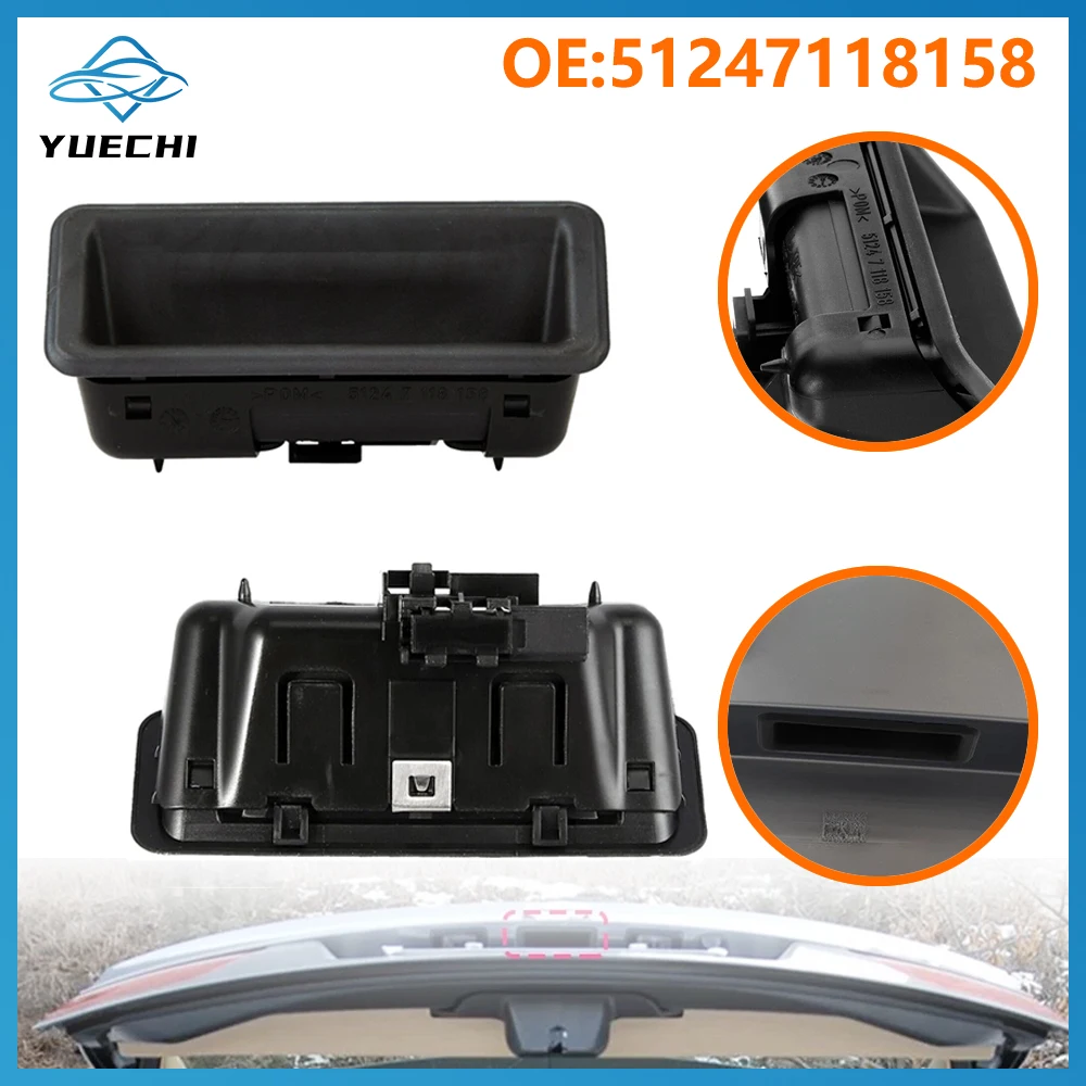 51247118158 Car Rear Boot Trunk Cover Opening Switch Handle Replacement For BMW 1 3 5 X1 X5 X6 E Series E60 E61 E90 E91 E92 E93