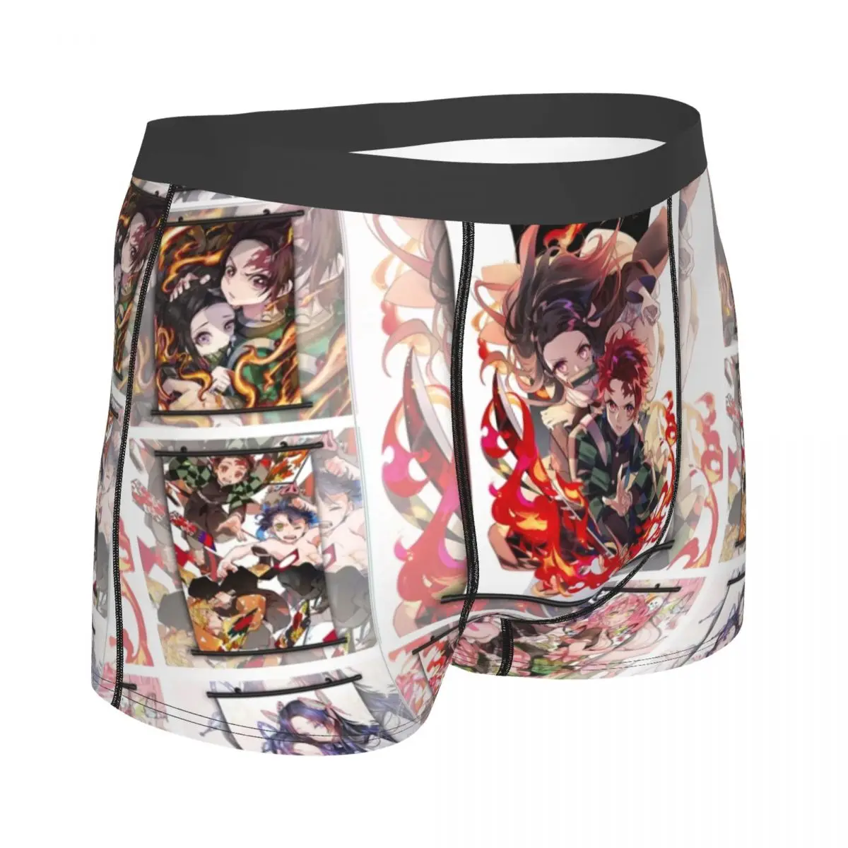 Kimetsu No Yaiba-bóxer Demon Slayer para hombre, calzoncillos especiales muy transpirables, pantalones cortos con estampado 3D de alta calidad, Idea de regalo