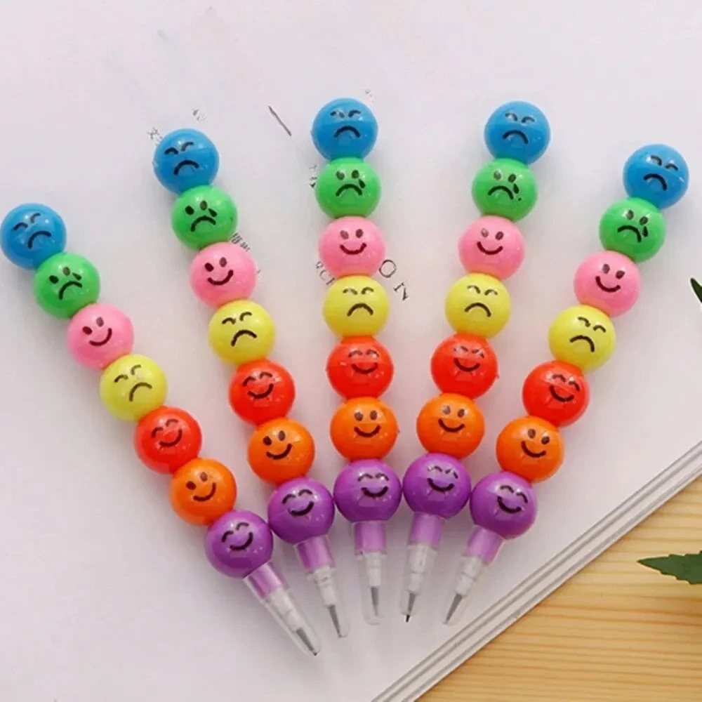 10Pcs Lollipop Building Block Pencil Colorful Graffiti Pen Kids Birthday Party Favors School Gifts