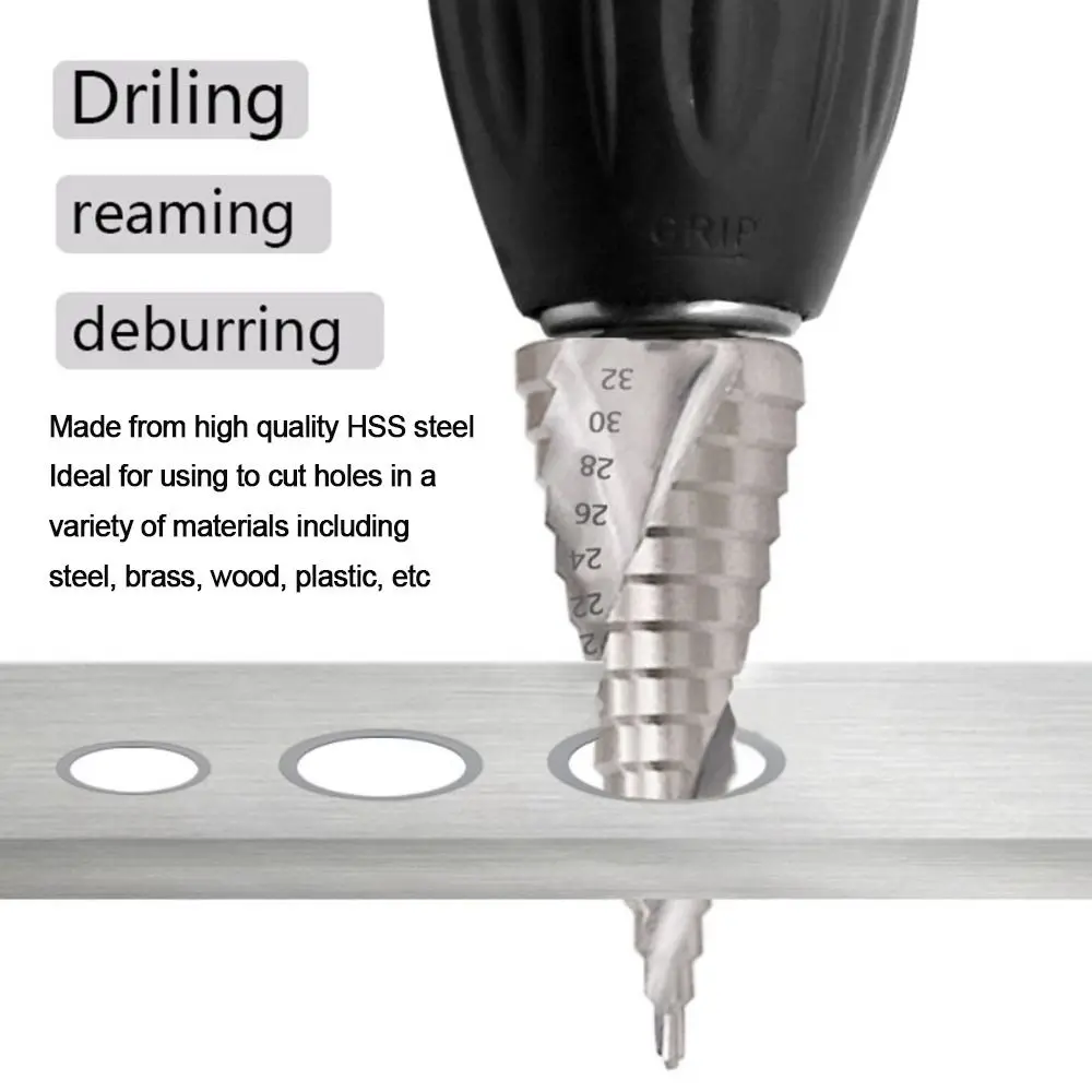 

Инструменты для снятия фасок, многофункциональный открывалка для отверстий из быстрорежущей стали, ступенчатое сверло, сверло по металлу