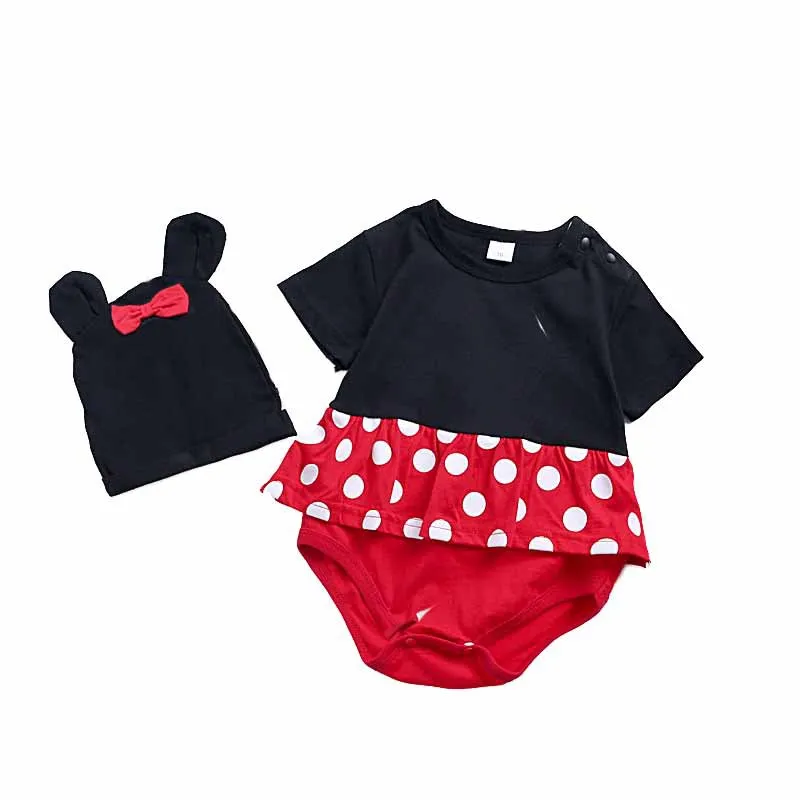 

Baby Clothes Cotton Short-sleeved Triangle Romper Mickey One-piece Cartoon Romper