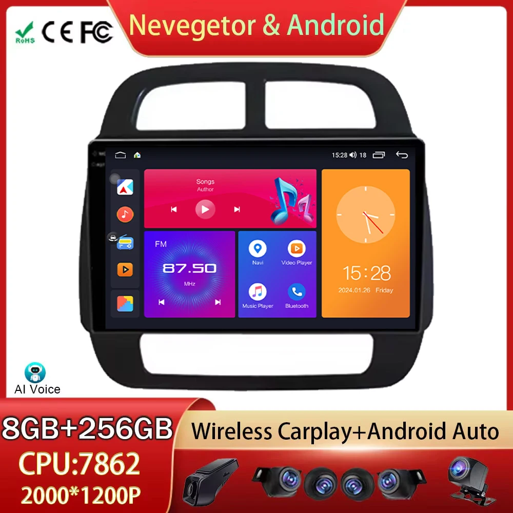 

Touch Screen For Renault E EX1 E30 2020 Car Radio Android Auto GPS Navigation Multimedia Video Player Stereo 5G WIFI No 2din DVD