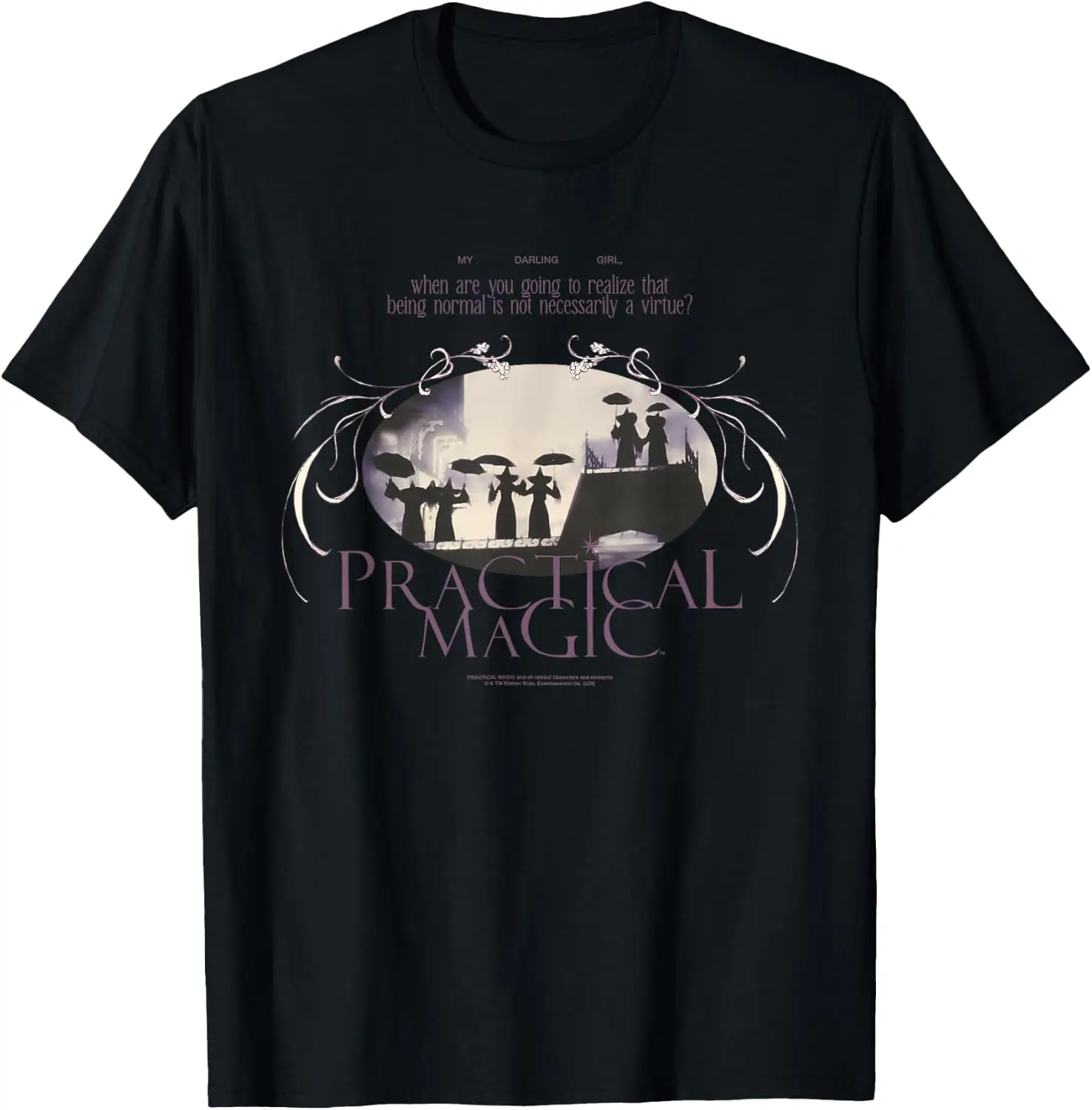Witches Aren't Normal Vintage Y2K Movie T-Shirt Men Women Unisex Novelty Graphic T‑Shirt, Classic Crew Neck 100% Cotton Tee, Lightweight Anti‑Pilling Breathable Casual Tops, Year‑Round Daily Outfit, Holiday Birthday Present Tee for Friends Family